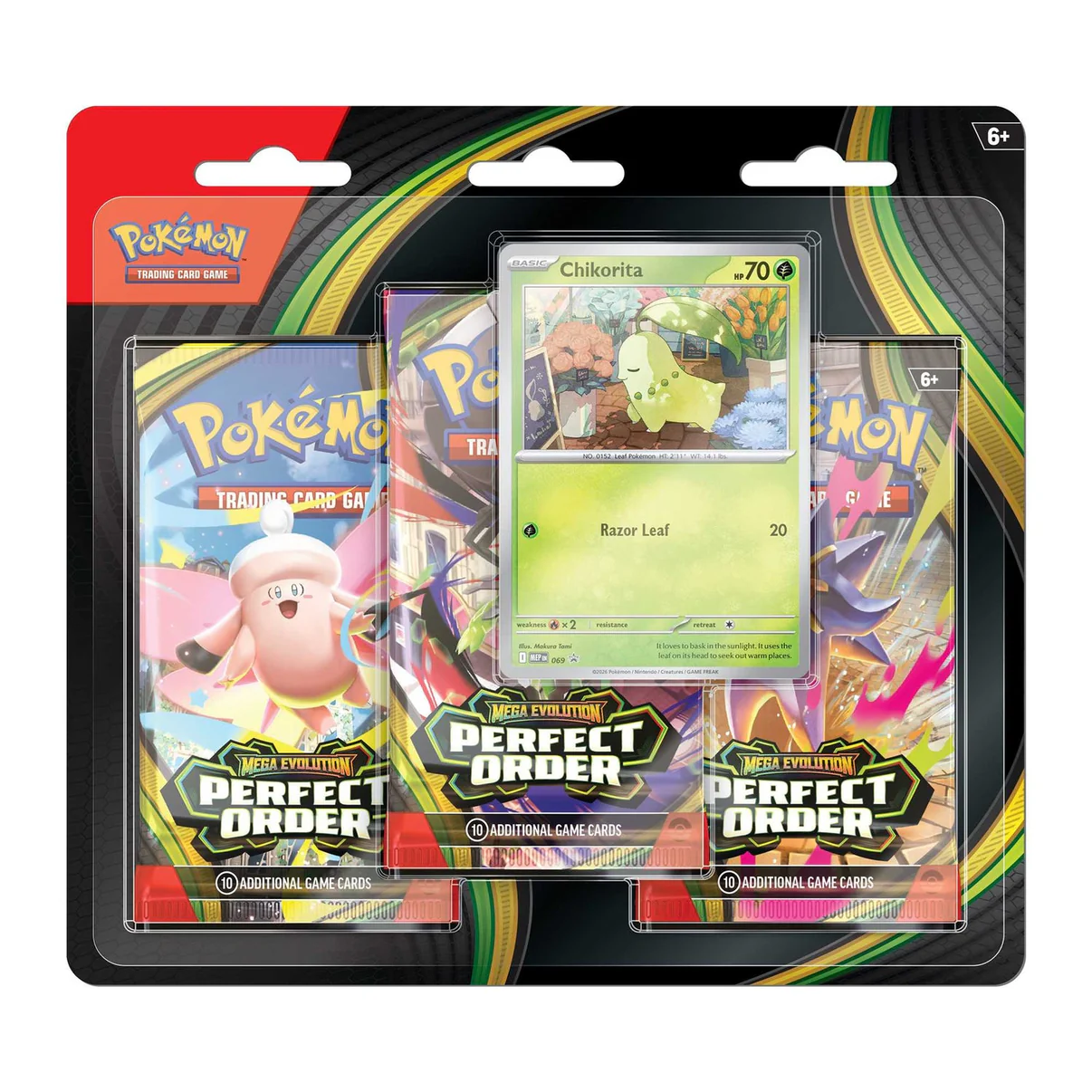 3 pakker blister